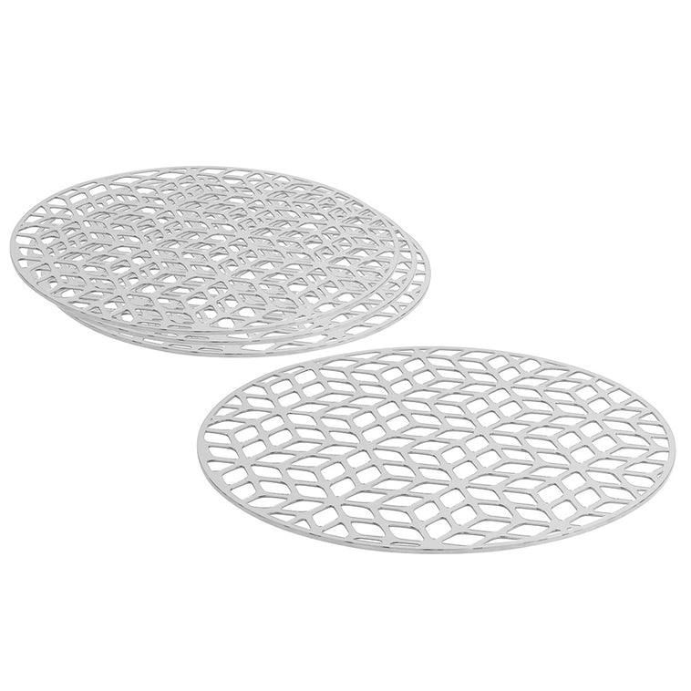 Lucite & Laser Cut Chargers 4pk - LEHADAR