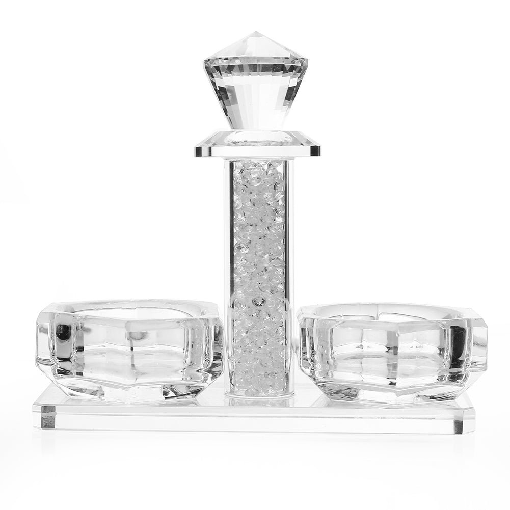 Crystal Salt Holder with Broken Glass 5.14x2.12x4.34 - LEHADAR