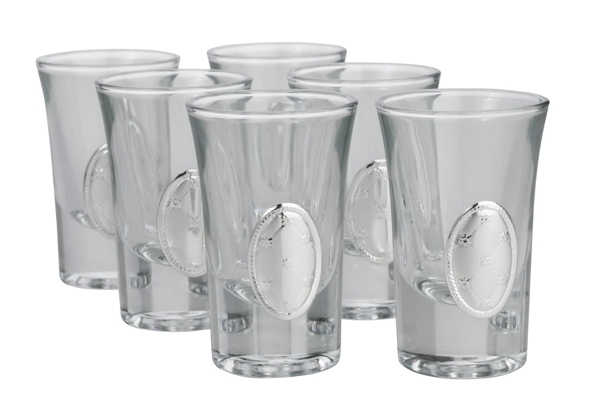 Set of 6 Cups with Silver - LEHADAR