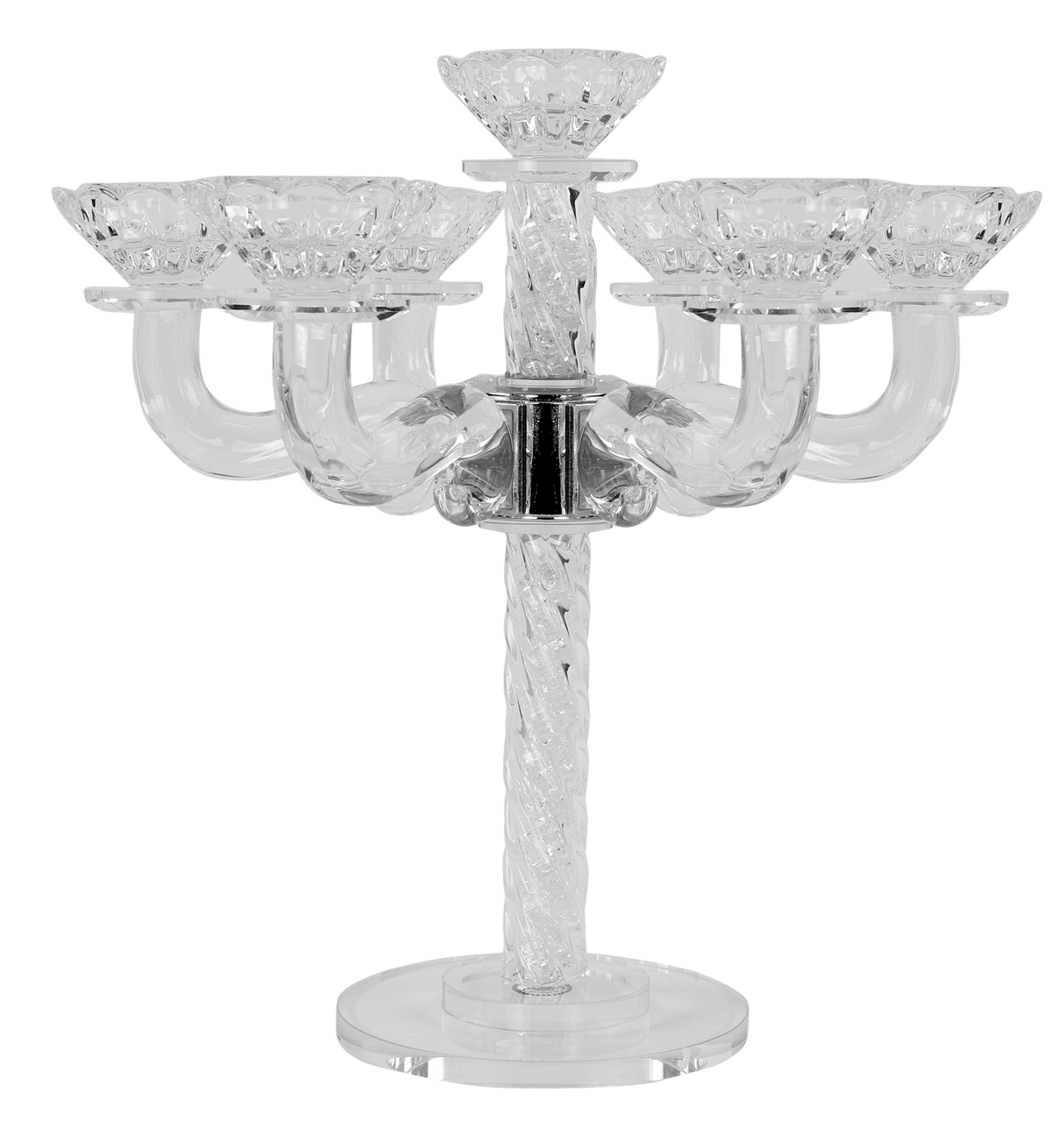 Candelabra 7 Crystal 11"H - LEHADAR