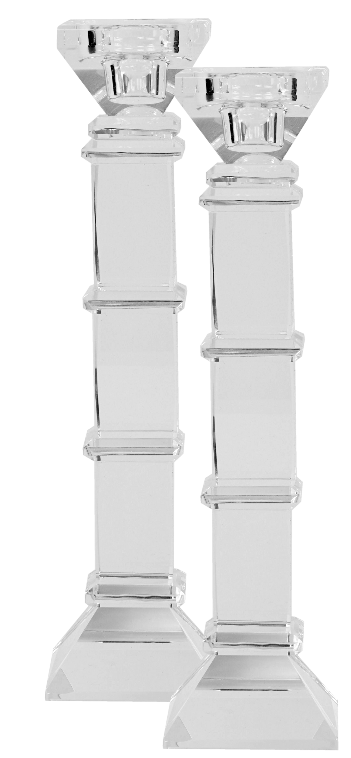 Crystal Candle Sticks 9" - LEHADAR