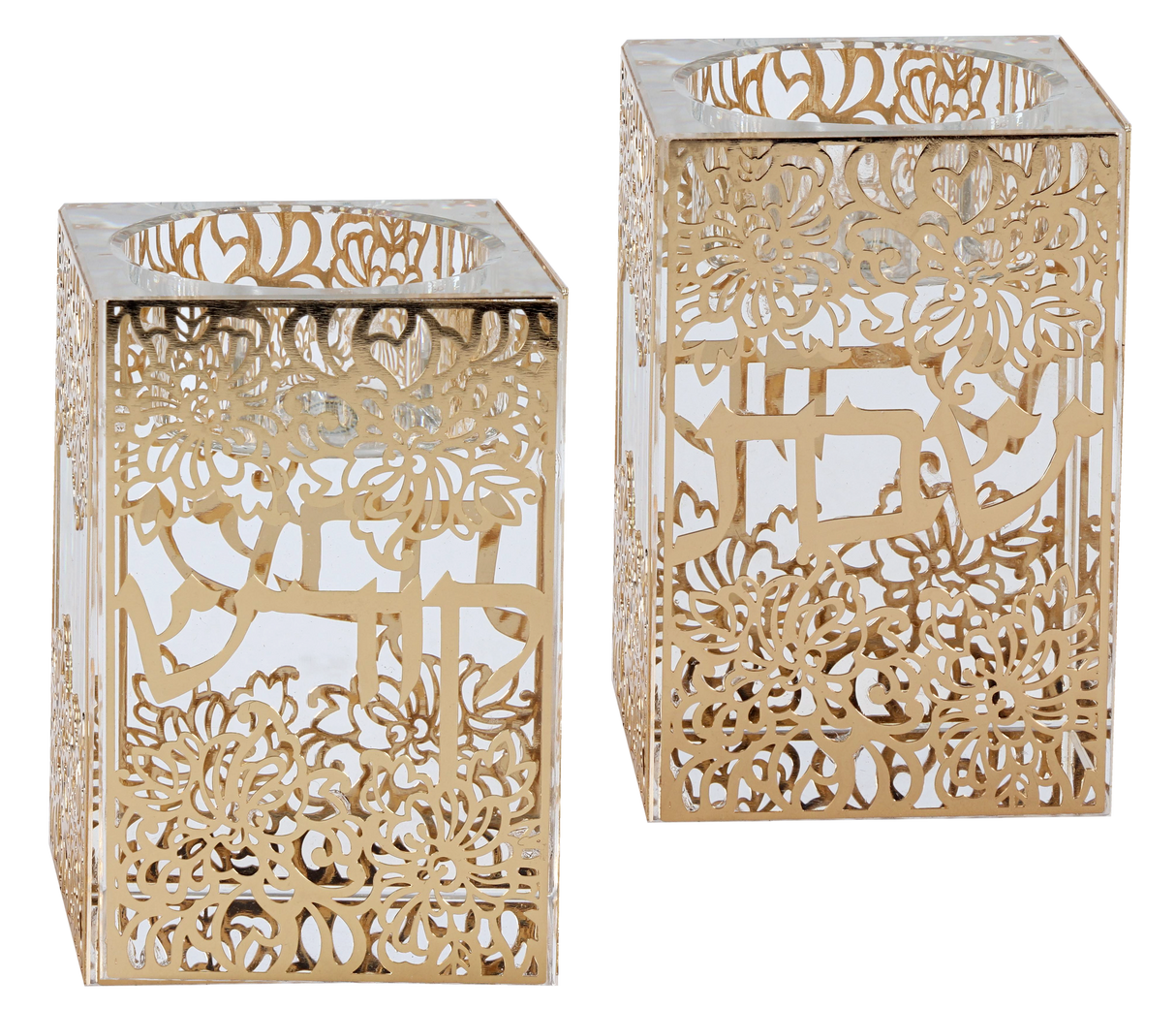 Crystal And Gold Tealight Candle Holder - LEHADAR