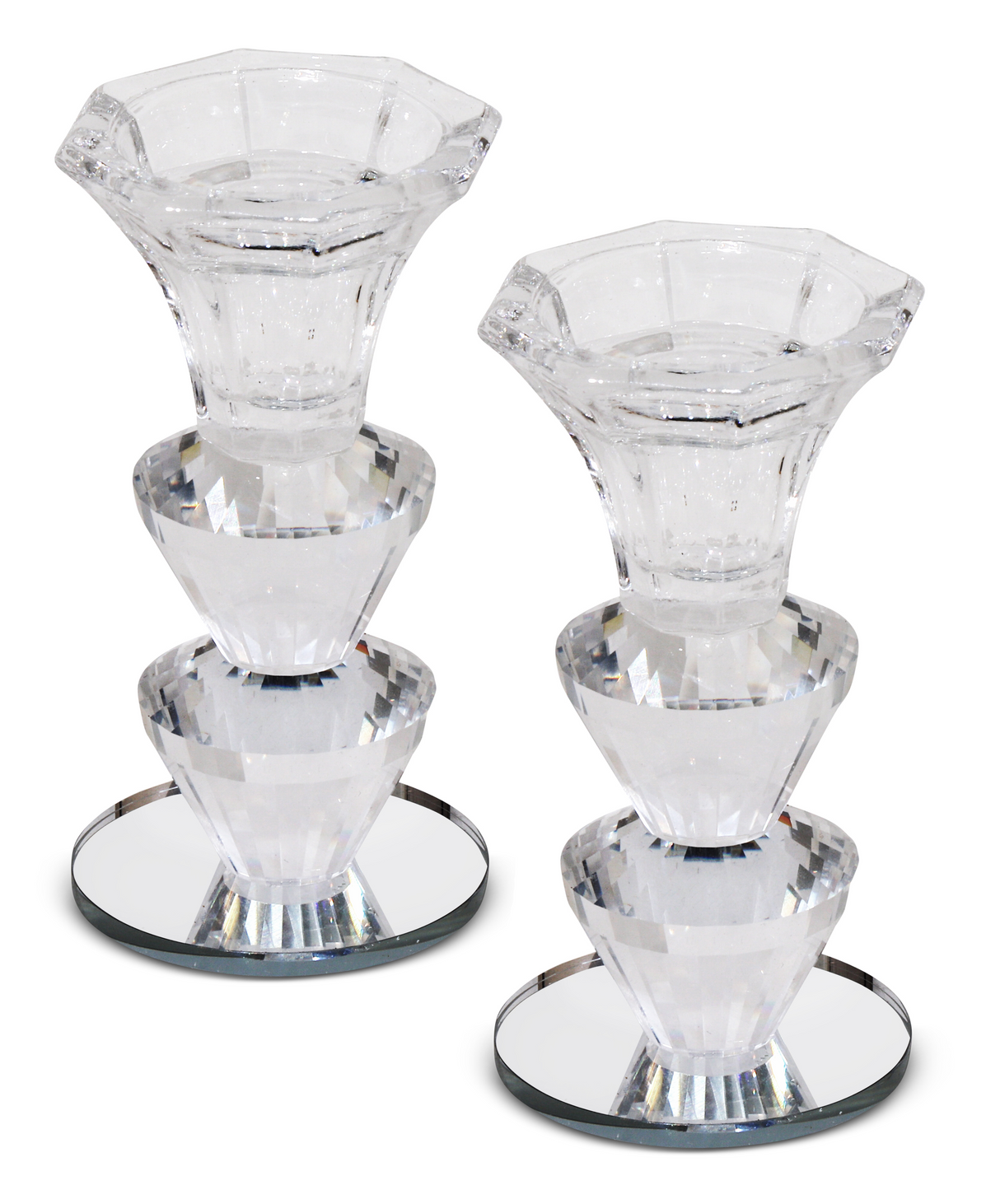Crystal Candlestick 4.5" - LEHADAR