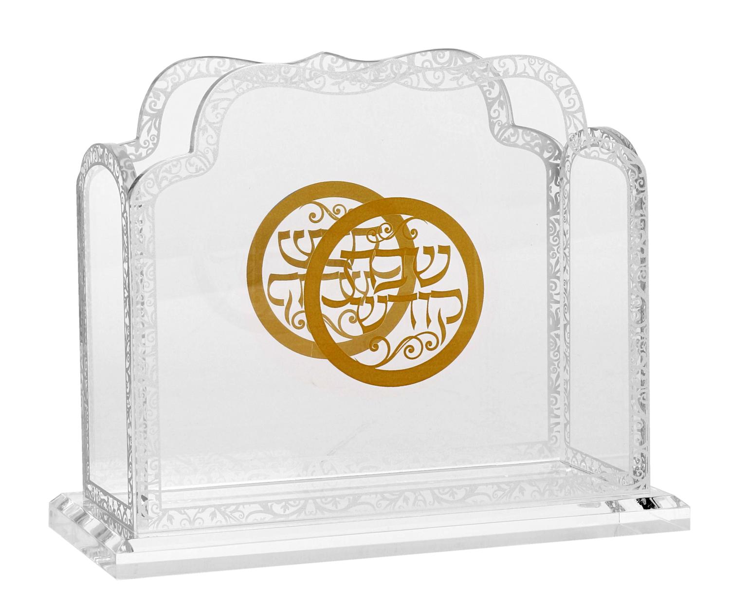 Acrylic Zemiros Holder / Royal Design 6.5X5X3" - LEHADAR