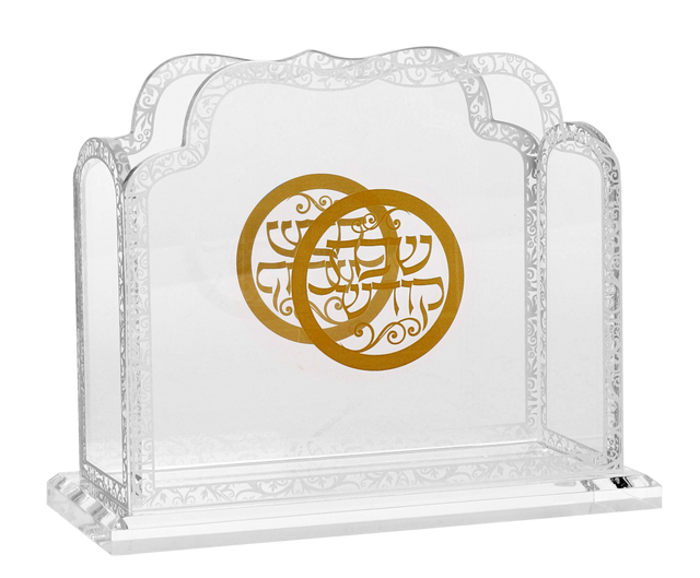 Acrylic Zemiros Holder / Royal Design 6.5X5X3" - LEHADAR