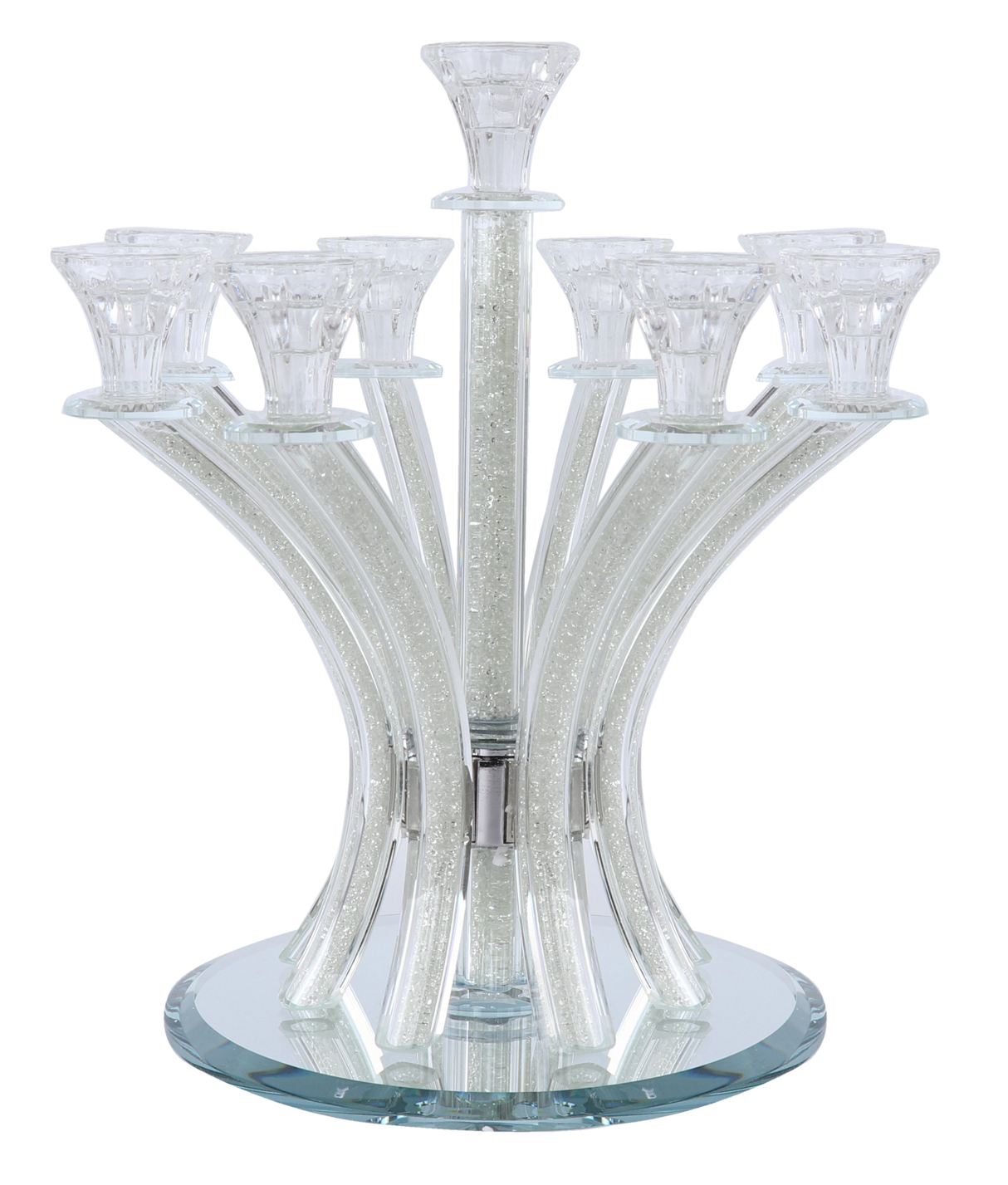 Crystal Candelabra Clear Crystal Filing 9 Branch 14"H - LEHADAR