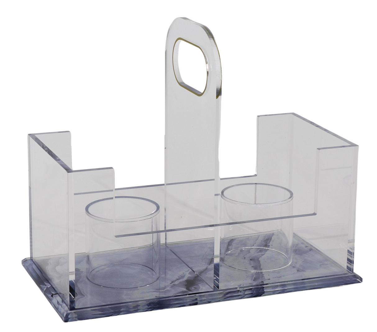Acrylic Cups Holder - Marble Design - LEHADAR