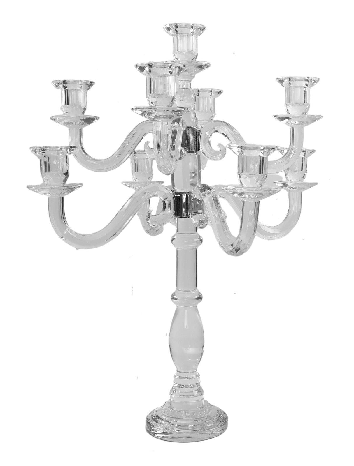 Crystal Candelabra 9 Branches 22" - LEHADAR