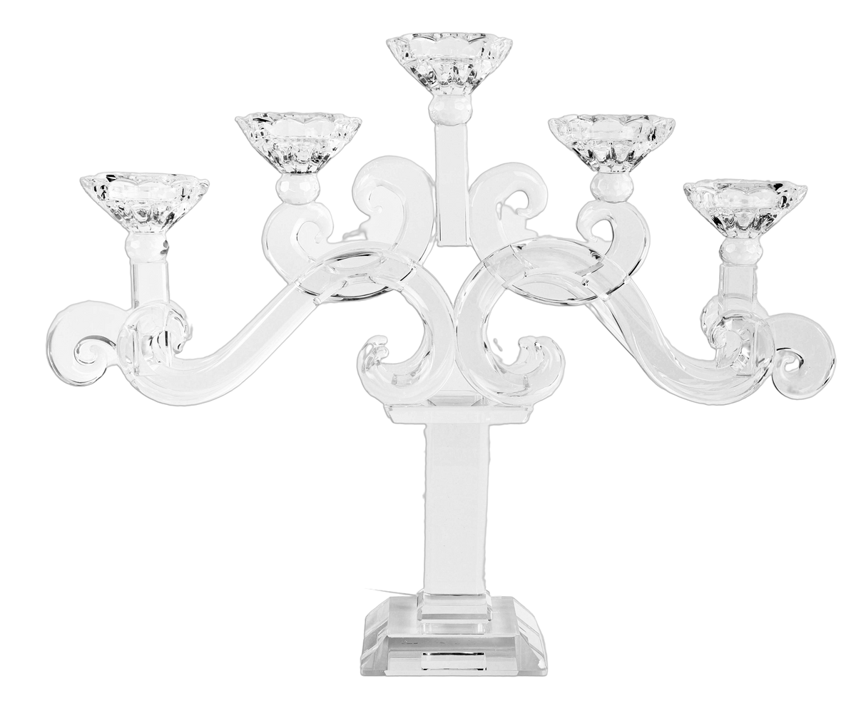 16" Crystal Candelabra - 5 Branch - LEHADAR