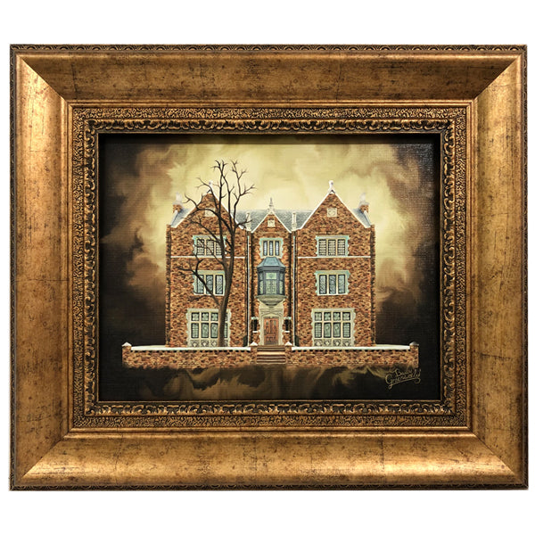 Chabad House 770 Painting on Canvas- Vintage Style Large - LEHADAR
