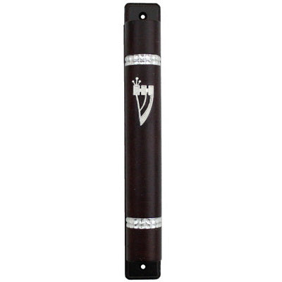 Mezuzah 12 Cm Brown Color - LEHADAR