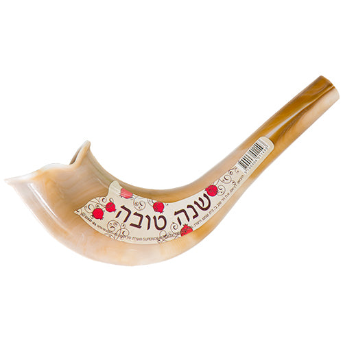 Plastic Shofar Natural Color With Shanah Tova 7" (PACK OF 25) - LEHADAR