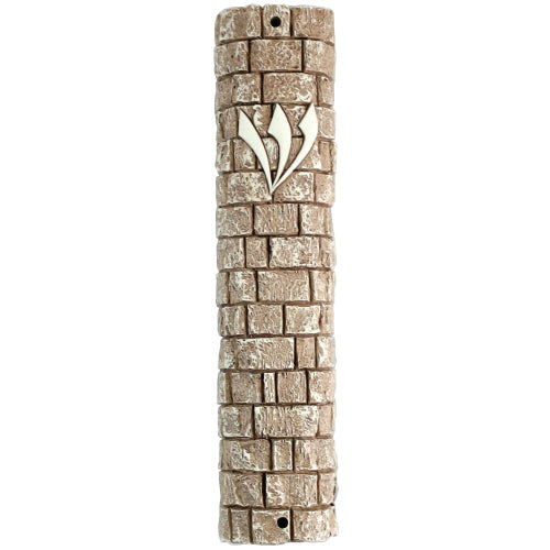 Pol Stone-Like Mezuzah 20 Cm- Kotel Stones - LEHADAR
