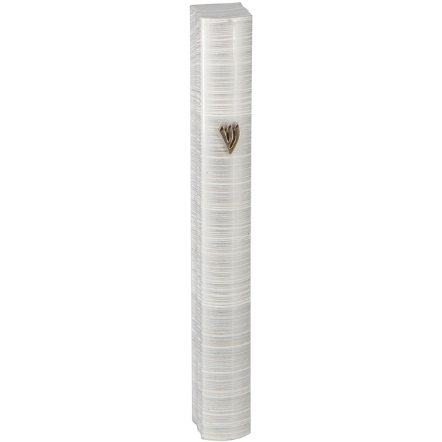 Aluminum Mezuzah 3D Painted - Stripes - LEHADAR