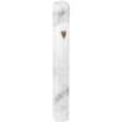Aluminum Mezuzah 3D Painted -White Marvel - LEHADAR