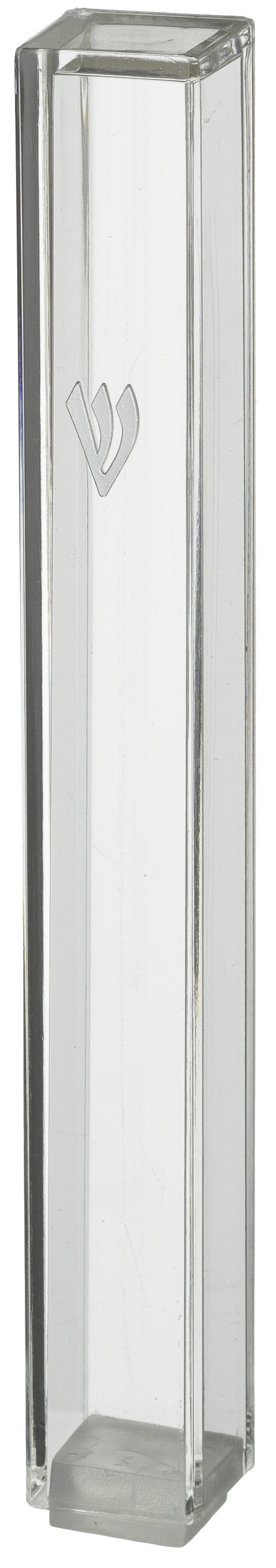 Transparent Plastic Mezuzah With Rubber Cork - LEHADAR