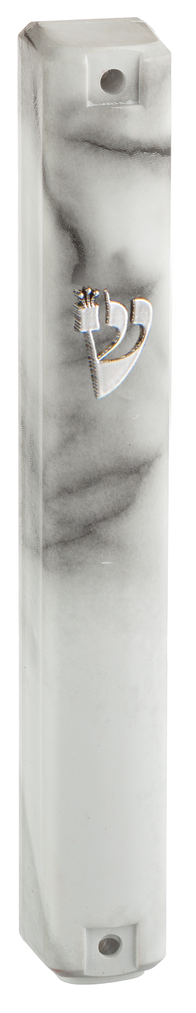 Plastic Mezuzah 15 cm - Gray Marble - LEHADAR