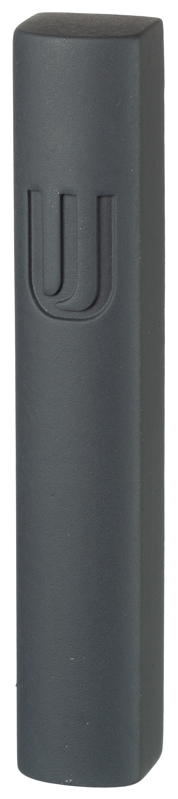 Dark Gray Polyresin Mezuzah 12 Cm - LEHADAR