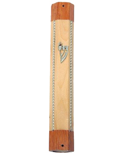 Mezuzah, Octagon 12 Cm Ttone (21401) - LEHADAR