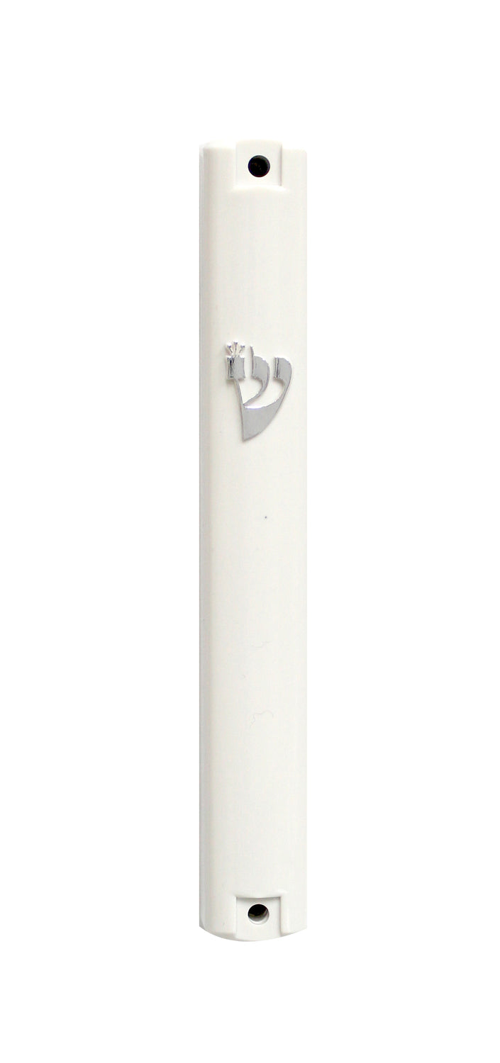 Plastic Mezuzah Waterproof - Silver ''Shin - LEHADAR