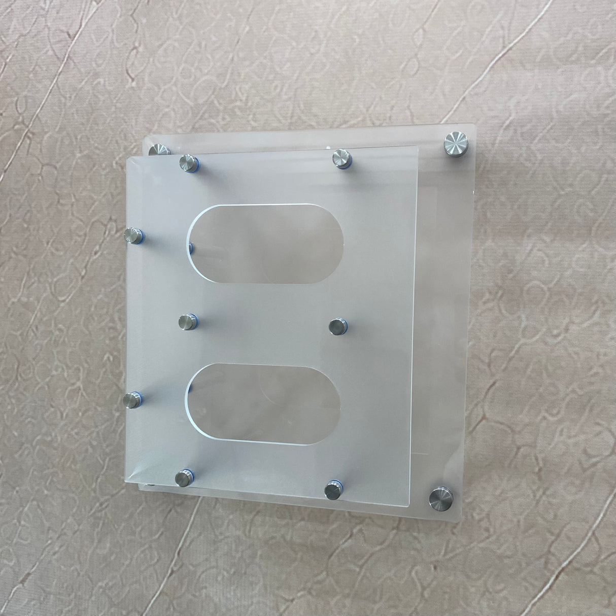 Double Wall-Mounted Tissue Box Holder