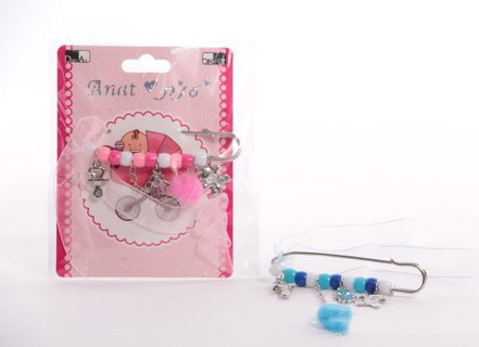 Decorative Pins Pink Or Blue 12 per pack - LEHADAR