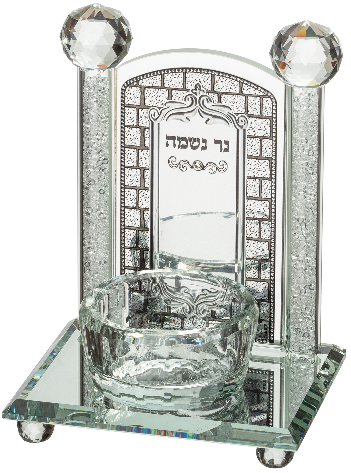 Crystal Holder For Memory Candle 17X12 Cm - LEHADAR