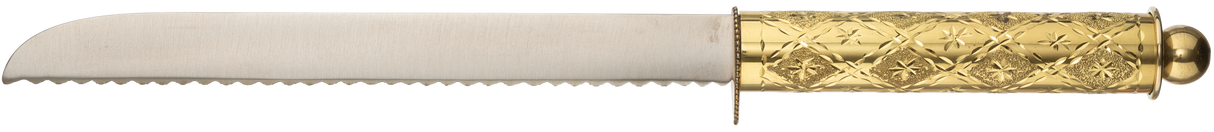 Gold Plated Handle Serrated - LEHADAR