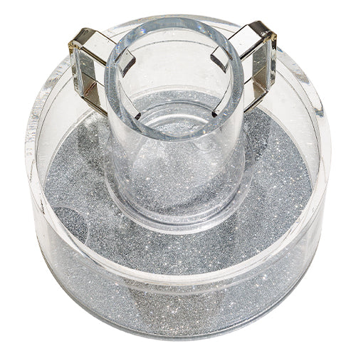 Acrylic Mayim Achroni'm with Silver Glitter 15 cm - LEHADAR