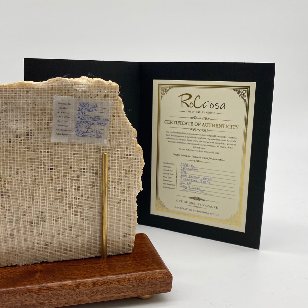Rabbi Shimon Bar Yochai – Meron | One-of-One Travertine Stone Artwork