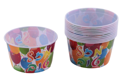 Mazal Tov Plastic bowls 15X9 cm - LEHADAR