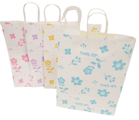 Solid colored "Chag Someach" paper bag 42X31 cm - LEHADAR