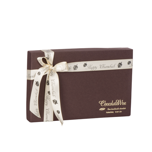 48 Piece Happy Chanukah Assorted Chocolate Truffle Gift Box - LEHADAR