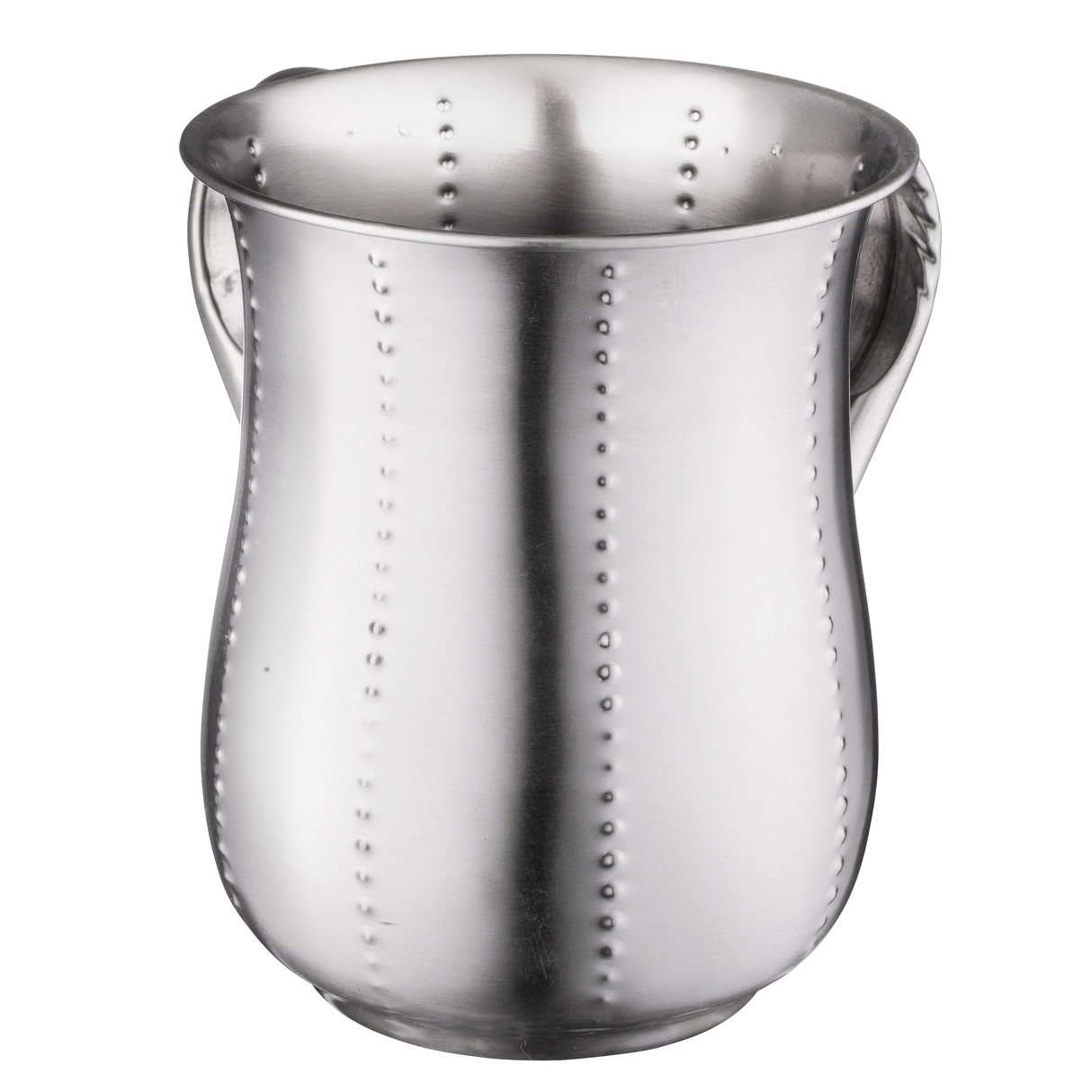 Stainless Steel Washing Cup Matt With Doted Stripes {56960} - LEHADAR