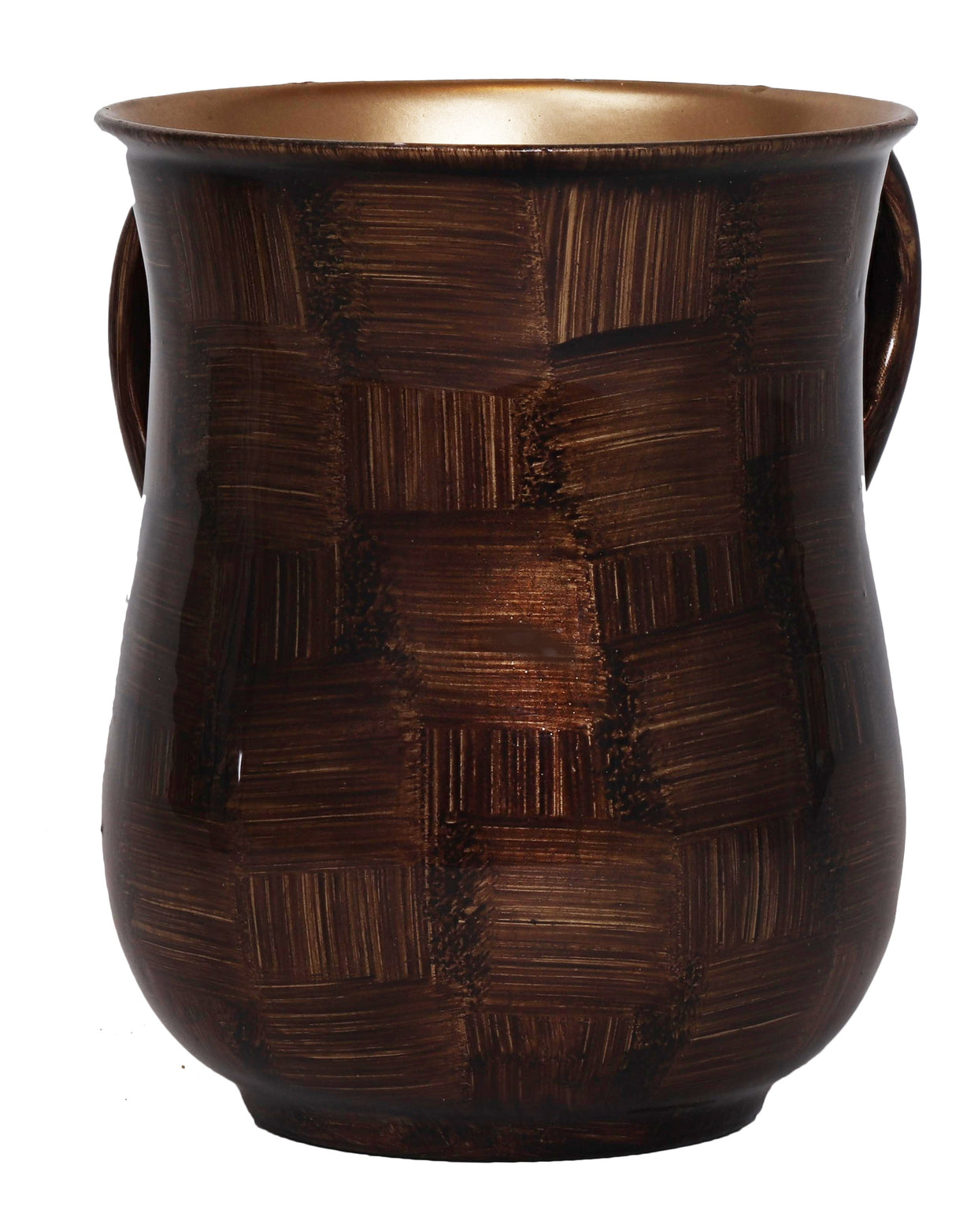 Washing Cup Brown Checkerboard - LEHADAR