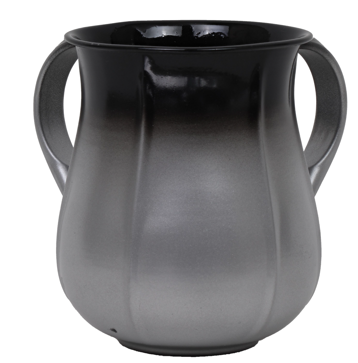 Washing Cup Black & White On Base - LEHADAR