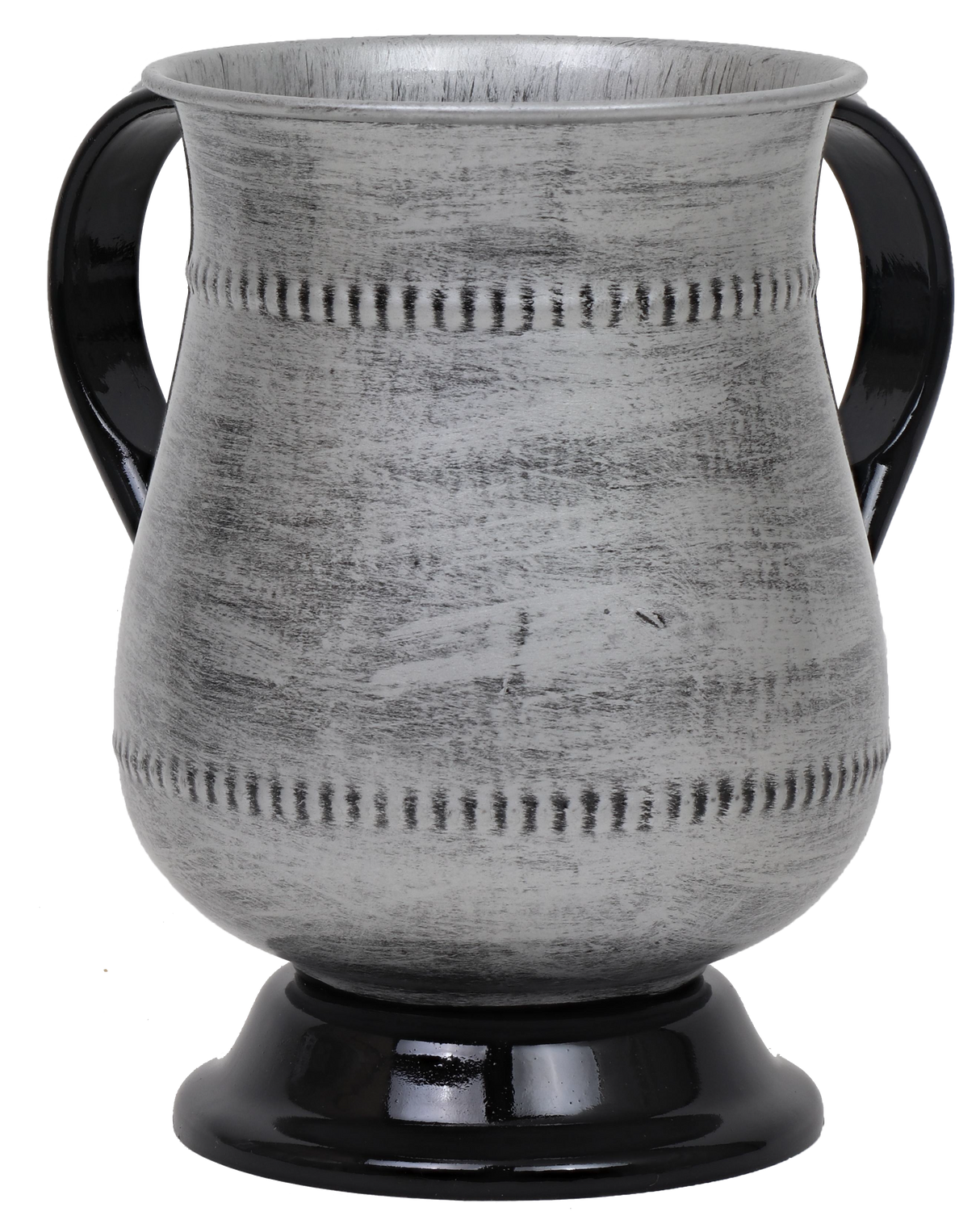 Washing Cup Silver With Black Base - LEHADAR