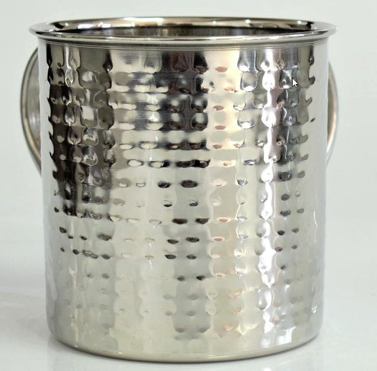 Stainless Steel Wash Cup Hammered - LEHADAR