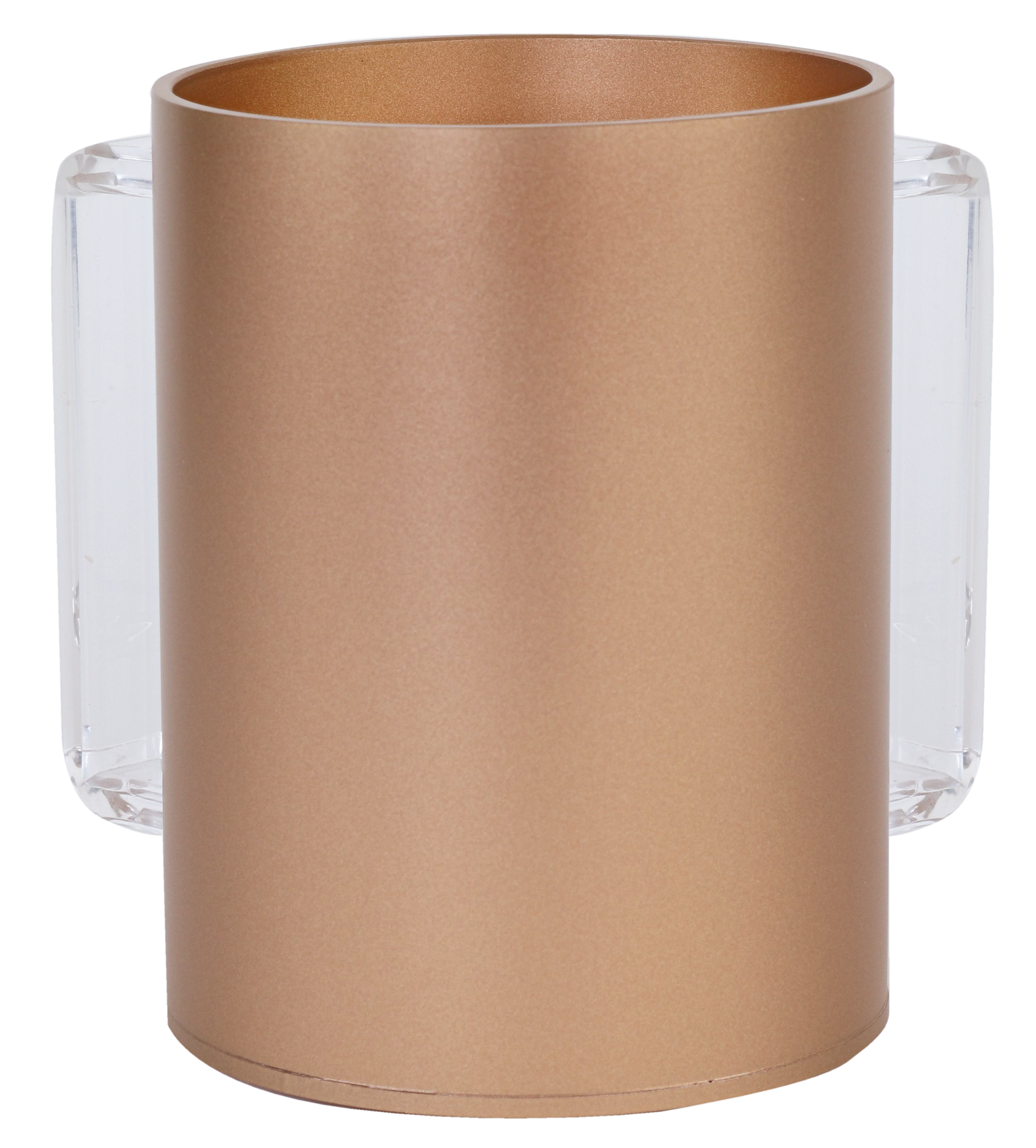 Acrylic Washing Cup Gold Clear Handles 5" - LEHADAR