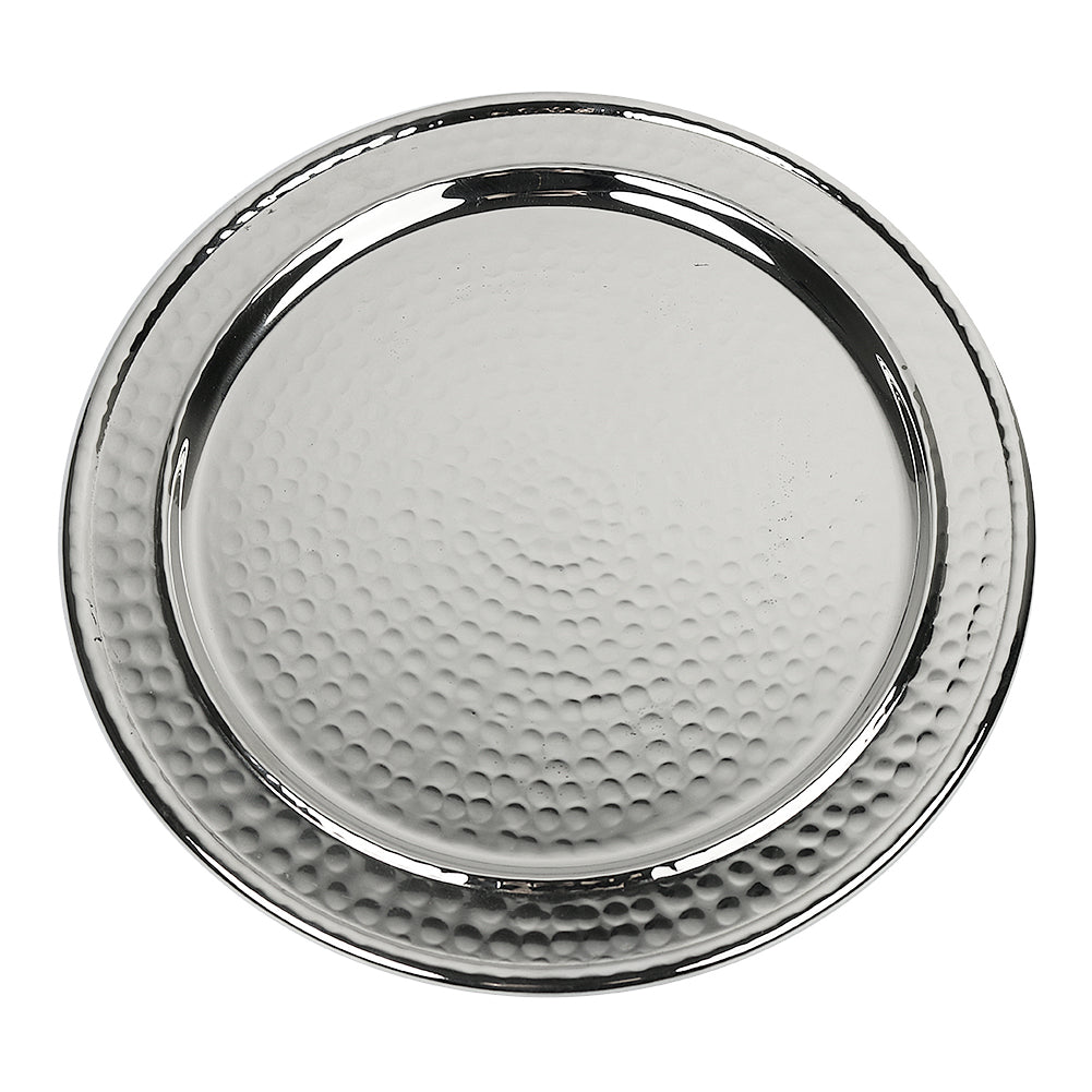 Wash Cup Plate Stainless Steel Hammered 7" (5 PP) - LEHADAR