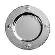 925 Silver Coated Tray For Kiddush Cup Oval Mini Diamond 5" - LEHADAR