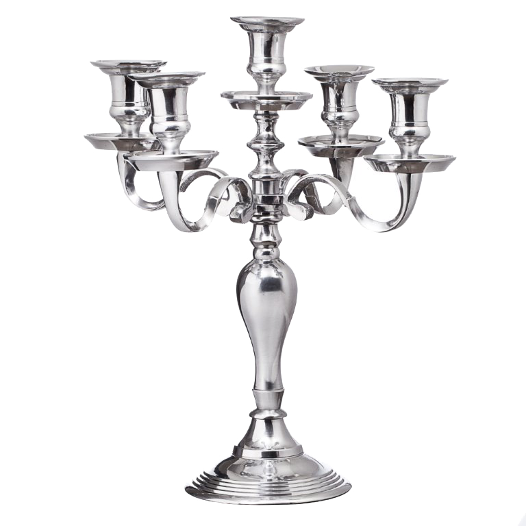 Candelabra 5 Light Aluminum 13" - LEHADAR