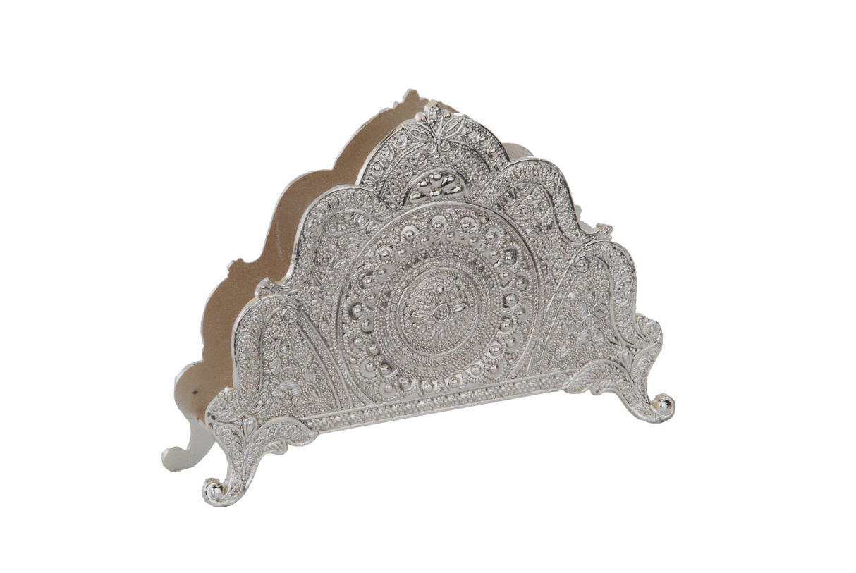Napkin Holder Silver plate Filigree 3.5x5" - LEHADAR