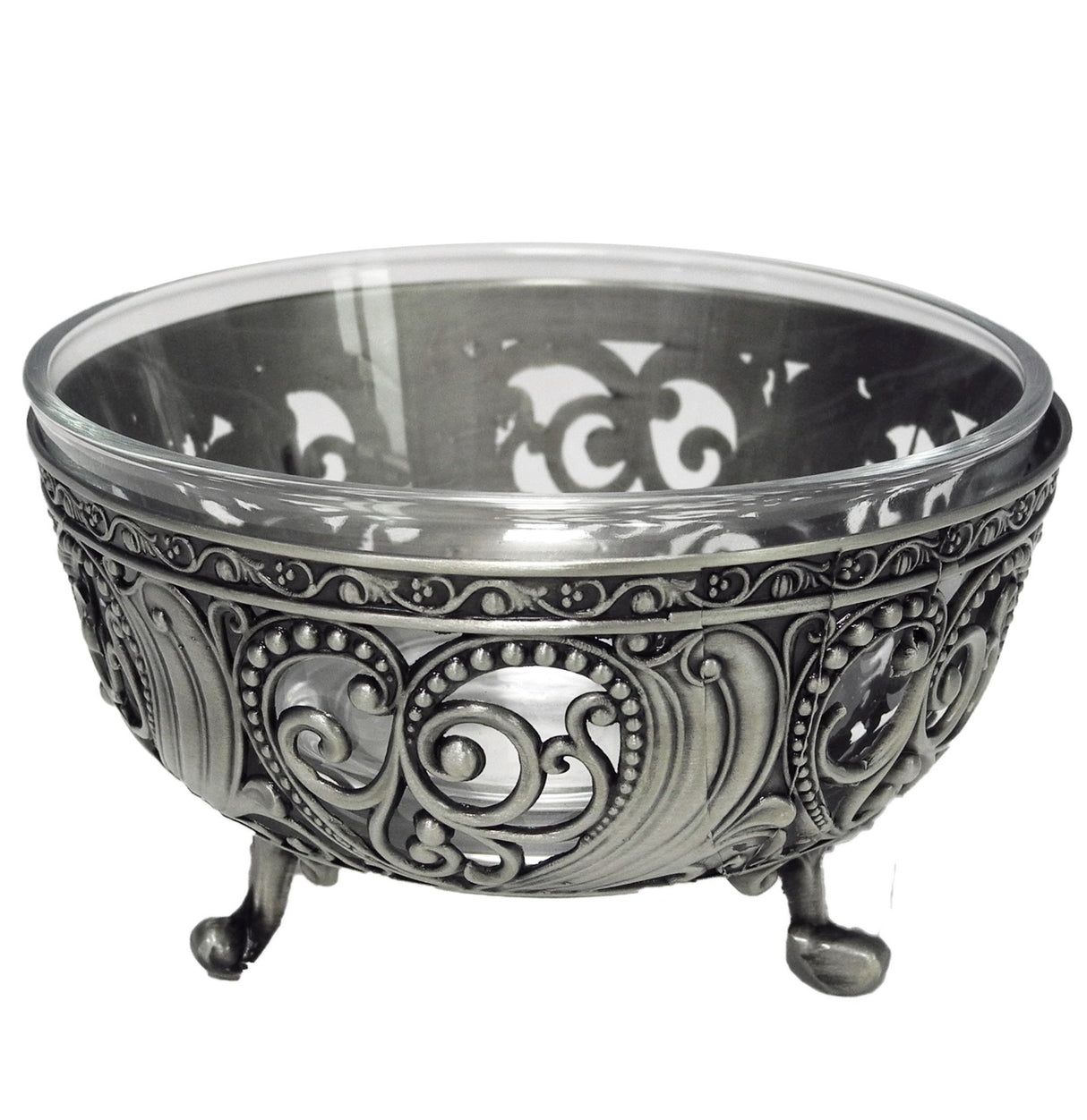 Dip and Container Bowls Dish Pewter 5x2.5" - LEHADAR