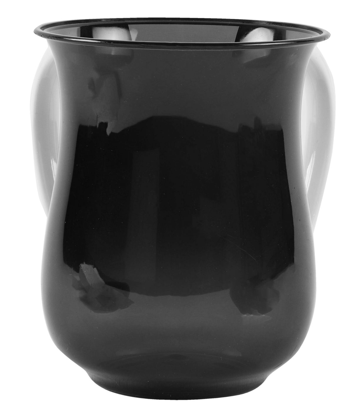 Acrylic Wash Cup black With Pearl Handles 5" (6 pc) - LEHADAR