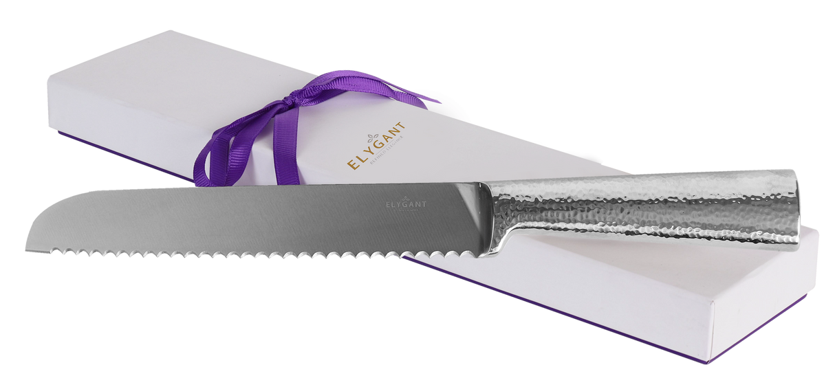 Straight Hammered Knife Stainless Steel 13" - LEHADAR