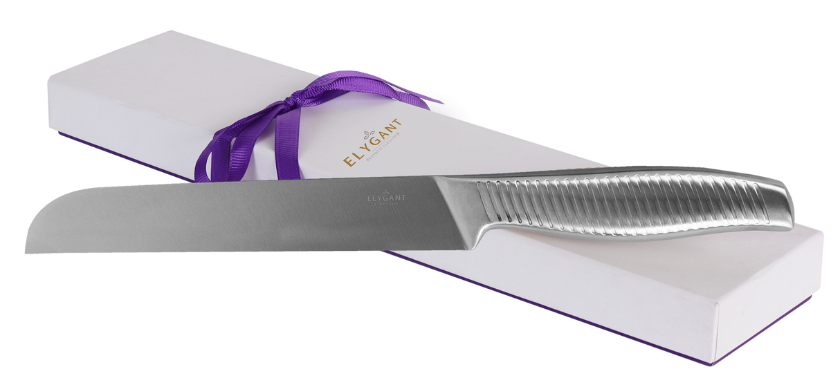 Swivel Striped Handle Knife Stainless Steel Non Serrated - LEHADAR