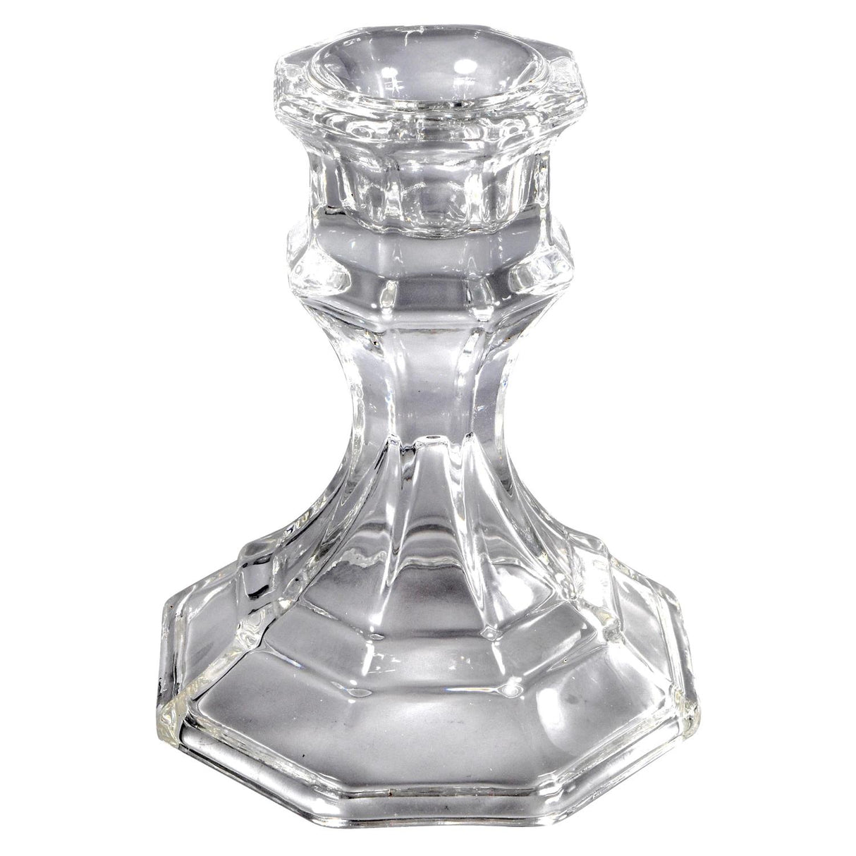 Glass Candleholder, 4" - LEHADAR