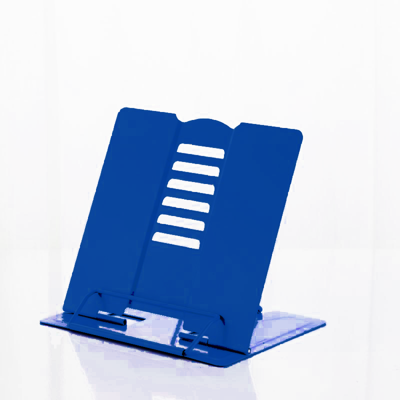 Mini Metal Book Stand Blue 8.25 x7.5" - LEHADAR