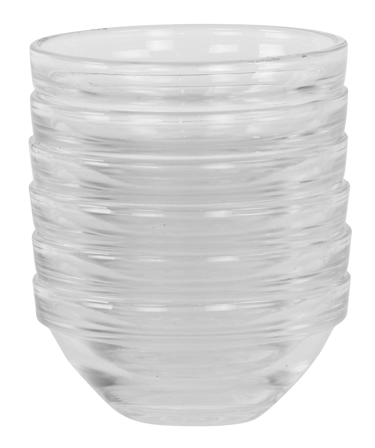 6 Glass Seder Plate Liners 3" - LEHADAR